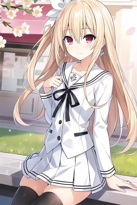 00041-3924536654-masterpiece, best quality,1girl,solo,mayuri,blonde hair,long hair,hair between eyes,side ponytail,red eyes,white hair ribbon,sch.png